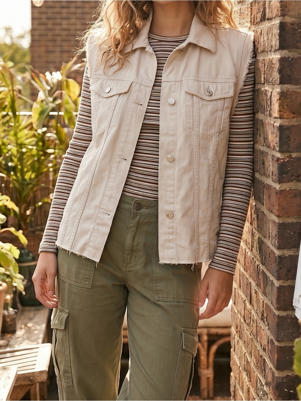 H&M Divided Khaki Vest